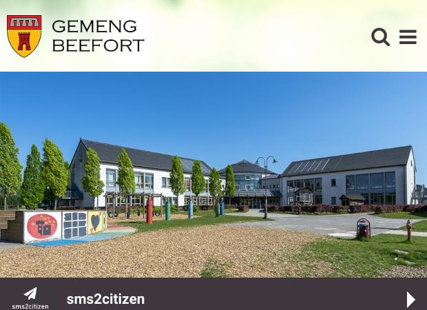 Screenshot: Homepage Gemeinde Befort