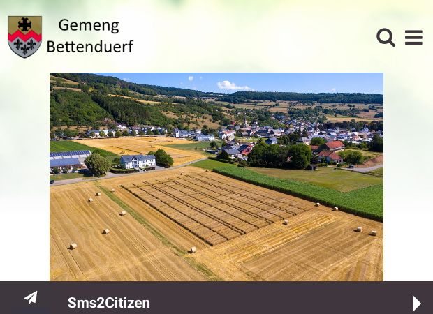 Screenshot: Homepage Gemeinde Bettendorf