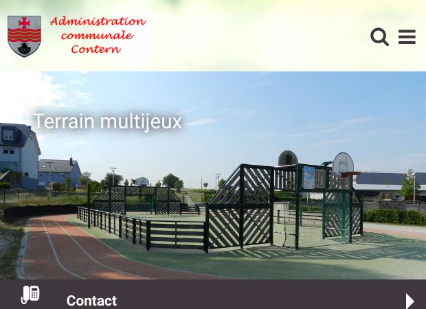 Screenshot: Homepage Gemeinde Contern