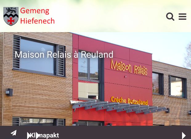 Screenshot: Homepage Gemeinde Heffingen