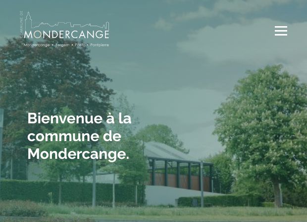 Screenshot: Homepage Gemeinde Monnerich