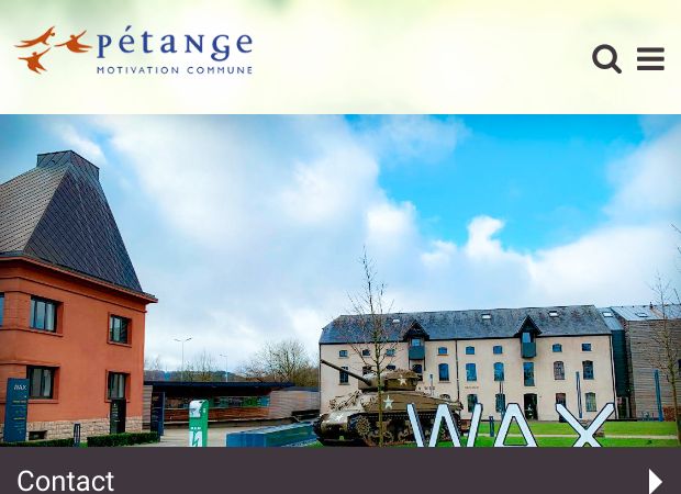 Screenshot: Homepage Gemeinde Petingen 