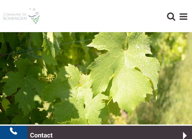 Screenshot: Homepage Gemeinde Schengen
