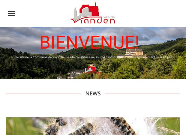 Screenshot: Homepage Stadt Vianden 